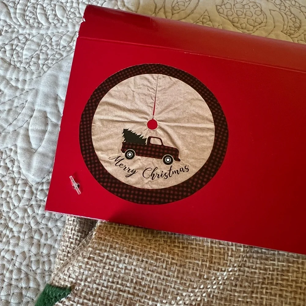 Standard Christmas Tree Skirt Iconic Red Truck 48